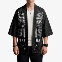 Super Samoa 685 Tribal Tattoo Kimono Samoan Ornament Pattern Black Edition LT03 - Polynesian Pride