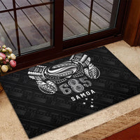 Super Samoa 685 Tribal Tattoo Rubber Doormat Samoan Ornament Pattern Black Edition LT03 - Polynesian Pride