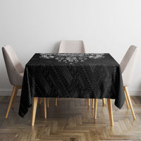 Super Samoa 685 Tribal Tattoo Tablecloth Samoan Ornament Pattern Black Edition LT03 - Polynesian Pride