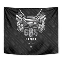 Super Samoa 685 Tribal Tattoo Tapestry Samoan Ornament Pattern Black Edition LT03 - Polynesian Pride