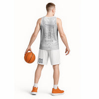 Super Samoa 685 Tribal Tattoo Basketball Jersey Siapo Pattern All-White Edition LT03 - Polynesian Pride