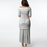 Super Samoa 685 Tribal Tattoo Puletasi Siapo Pattern All-White Edition LT03 - Polynesian Pride