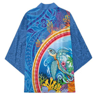 Hawaiian Connecting with the Ocean Kimono Polynesian Pattern LT03 - Polynesian Pride