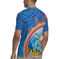 Hawaiian Connecting with the Ocean Rugby Jersey Polynesian Pattern LT03 - Polynesian Pride