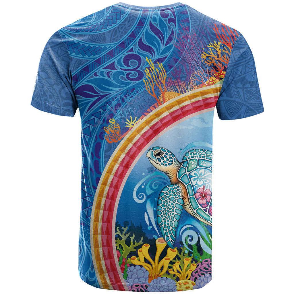Hawaiian Connecting with the Ocean T Shirt Polynesian Pattern LT03 - Polynesian Pride