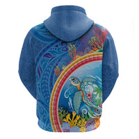 Hawaiian Connecting with the Ocean Zip Hoodie Polynesian Pattern LT03 - Polynesian Pride