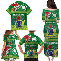 Cook Islands Meri Kiritimiti Family Matching Puletasi and Hawaiian Shirt Christmas Turtle - Cooks Islands Emblems and Polynesian Art Pattern LT03 - Polynesian Pride