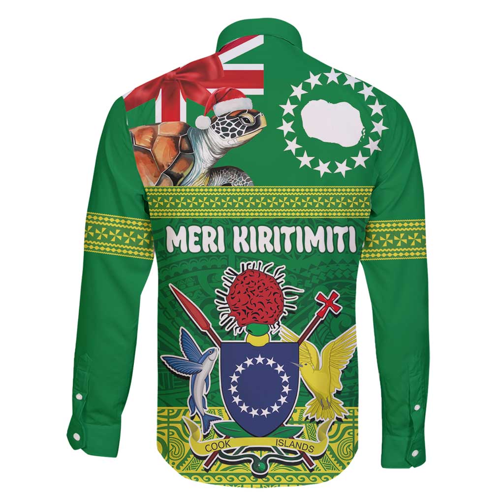Cook Islands Meri Kiritimiti Family Matching Puletasi and Hawaiian Shirt Christmas Turtle - Cooks Islands Emblems and Polynesian Art Pattern LT03 - Polynesian Pride