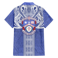 Tonga Apifoou School Family Matching Off Shoulder Long Sleeve Dress and Hawaiian Shirt Ngatu and Polynesian Pattern LT03 - Polynesian Pride