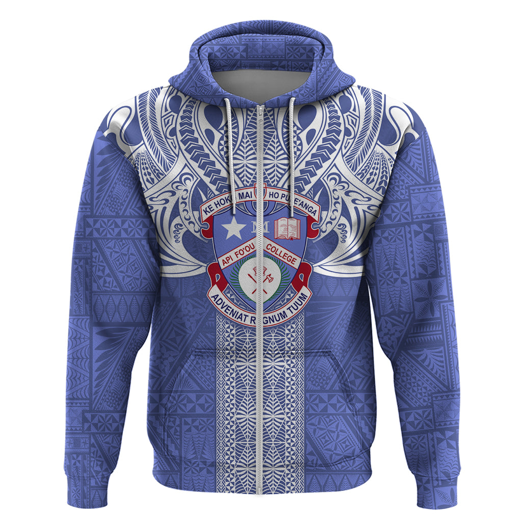 Tonga Apifoou School Hoodie Ngatu and Polynesian Pattern LT03 - Polynesian Pride
