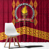 Tonga Beulah College Window Curtain Ngatu and Polynesian Pattern LT03 - Polynesian Pride