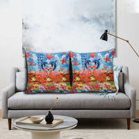 Hawaiian Love-Couple Dolphins and Flamingos Pillow Cover LT03 - Polynesian Pride