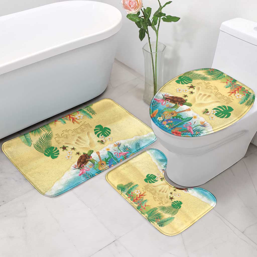 Hawaiian Alohawaii Bathroom Set Tropical Plants and Animals on The Beach LT03 - Polynesian Pride