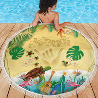 Hawaiian Alohawaii Beach Blanket Tropical Plants and Animals on The Beach LT03 - Polynesian Pride