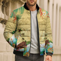 Hawaiian Alohawaii Bomber Puffer Jacket Tropical Plants and Animals on The Beach LT03 - Polynesian Pride