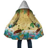 Hawaiian Alohawaii Cloak Tropical Plants and Animals on The Beach LT03 Unisex Multicolor - Polynesian Pride