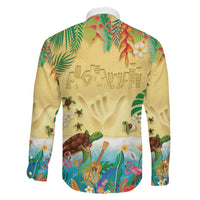 Hawaiian Alohawaii Family Matching Puletasi and Hawaiian Shirt Tropical Plants and Animals on The Beach LT03 - Polynesian Pride