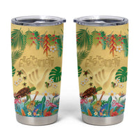 Hawaiian Alohawaii Tumbler Cup Tropical Plants and Animals on The Beach LT03 Multicolor - Polynesian Pride