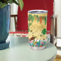Hawaiian Alohawaii Tumbler Cup Tropical Plants and Animals on The Beach LT03 - Polynesian Pride