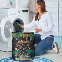 Hawaiian Alohawaii Laundry Basket Tribal Sea Animals Tattoo and Tropical Plants LT03 - Polynesian Pride