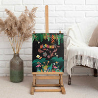 Hawaiian Alohawaii Canvas Wall Art Tribal Sea Animals Tattoo and Tropical Plants LT03 - Polynesian Pride