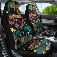Hawaiian Alohawaii Car Seat Cover Tribal Sea Animals Tattoo and Tropical Plants LT03 - Polynesian Pride