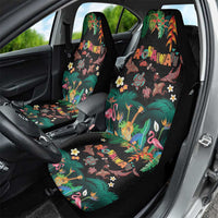 Hawaiian Alohawaii Car Seat Cover Tribal Sea Animals Tattoo and Tropical Plants LT03 - Polynesian Pride