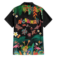 Hawaiian Alohawaii Family Matching Mermaid Dress and Hawaiian Shirt Tribal Sea Animals Tattoo and Tropical Plants LT03 - Polynesian Pride