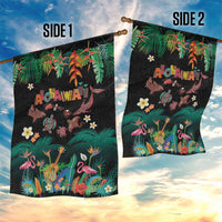 Hawaiian Alohawaii Garden Flag Tribal Sea Animals Tattoo and Tropical Plants LT03 - Polynesian Pride