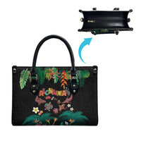 Hawaiian Alohawaii Leather Bag Tribal Sea Animals Tattoo and Tropical Plants LT03 - Polynesian Pride