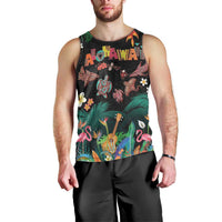 Hawaiian Alohawaii Men Tank Top Tribal Sea Animals Tattoo and Tropical Plants LT03 - Polynesian Pride