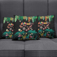 Hawaiian Alohawaii Pillow Cover Tribal Sea Animals Tattoo and Tropical Plants LT03 - Polynesian Pride