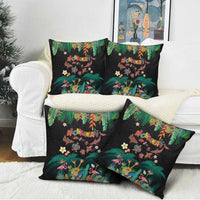 Hawaiian Alohawaii Pillow Cover Tribal Sea Animals Tattoo and Tropical Plants LT03 - Polynesian Pride