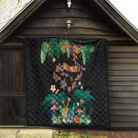 Hawaiian Alohawaii Quilt Tribal Sea Animals Tattoo and Tropical Plants LT03 - Polynesian Pride