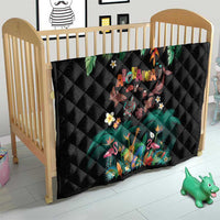 Hawaiian Alohawaii Quilt Tribal Sea Animals Tattoo and Tropical Plants LT03 - Polynesian Pride