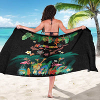 Hawaiian Alohawaii Sarong Tribal Sea Animals Tattoo and Tropical Plants LT03 - Polynesian Pride