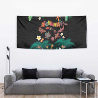 Hawaiian Alohawaii Tapestry Tribal Sea Animals Tattoo and Tropical Plants LT03 - Polynesian Pride