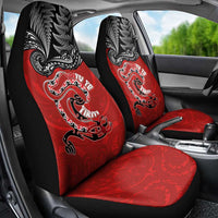 Aotearoa Toitu Te Tiriti Car Seat Cover Taniwha Tribal Motifs LT03 - Polynesian Pride