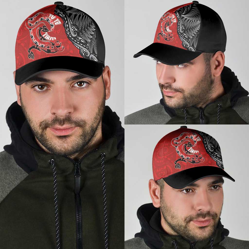 Aotearoa Toitu Te Tiriti Classic Cap Taniwha Tribal Motifs LT03 - Polynesian Pride
