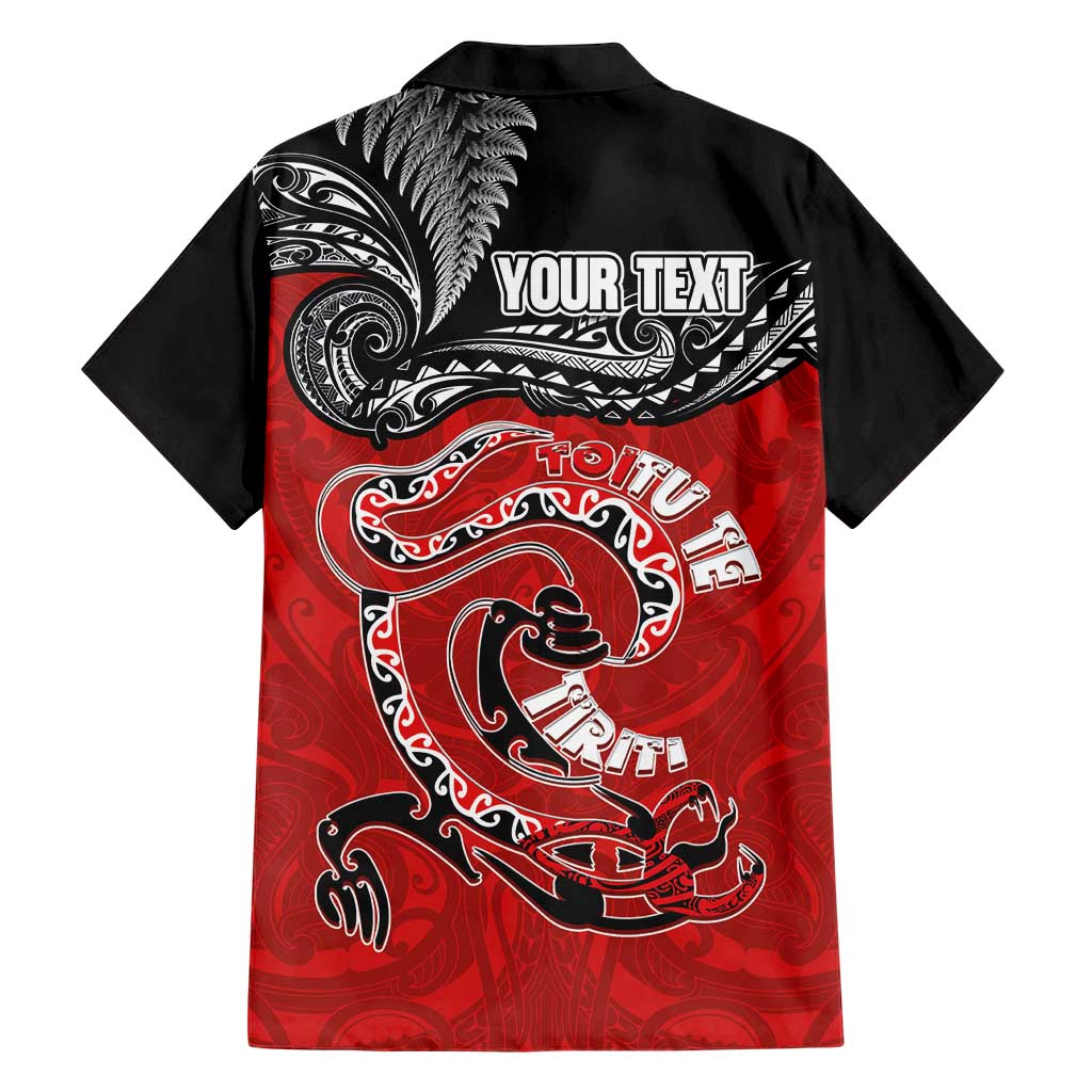 Personalised Aotearoa Toitu Te Tiriti Family Matching Mermaid Dress and Hawaiian Shirt Taniwha Tribal Motifs LT03 - Polynesian Pride
