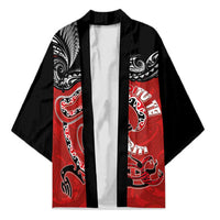 Personalised Aotearoa Toitu Te Tiriti Kimono Taniwha Tribal Motifs LT03 Unisex Multicolor - Polynesian Pride