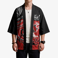 Personalised Aotearoa Toitu Te Tiriti Kimono Taniwha Tribal Motifs LT03 - Polynesian Pride