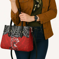 Aotearoa Toitu Te Tiriti Leather Bag Taniwha Tribal Motifs LT03 - Polynesian Pride