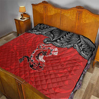 Aotearoa Toitu Te Tiriti Quilt Taniwha Tribal Motifs LT03 - Polynesian Pride