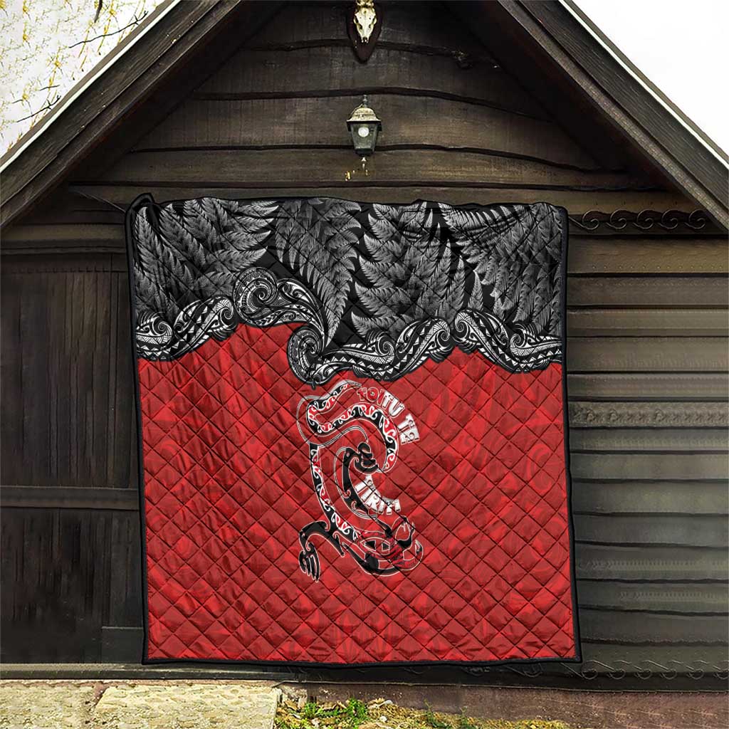 Aotearoa Toitu Te Tiriti Quilt Taniwha Tribal Motifs LT03 - Polynesian Pride