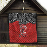 Aotearoa Toitu Te Tiriti Quilt Taniwha Tribal Motifs LT03 - Polynesian Pride