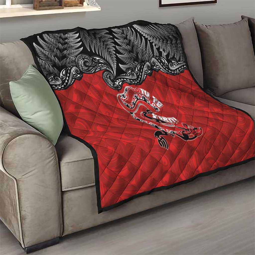 Aotearoa Toitu Te Tiriti Quilt Taniwha Tribal Motifs LT03 - Polynesian Pride