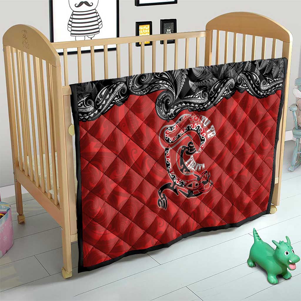 Aotearoa Toitu Te Tiriti Quilt Taniwha Tribal Motifs LT03 - Polynesian Pride