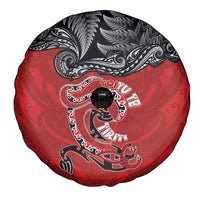 Aotearoa Toitu Te Tiriti Spare Tire Cover Taniwha Tribal Motifs LT03 - Polynesian Pride
