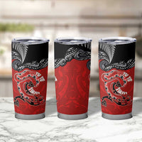 Aotearoa Toitu Te Tiriti Tumbler Cup Taniwha Tribal Motifs LT03 - Polynesian Pride